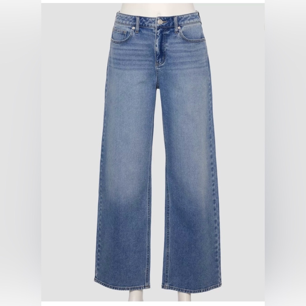 Indigo Blue Flare Jeans in Classic Denim